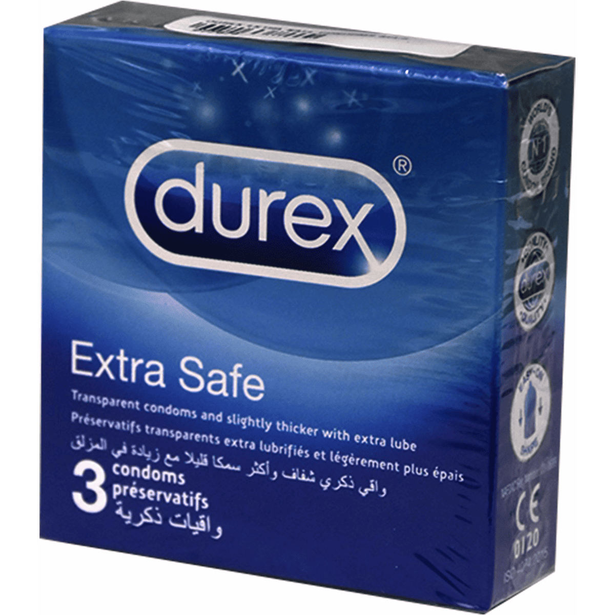 Durex Extra Safe Condoms 3pcs image number 0