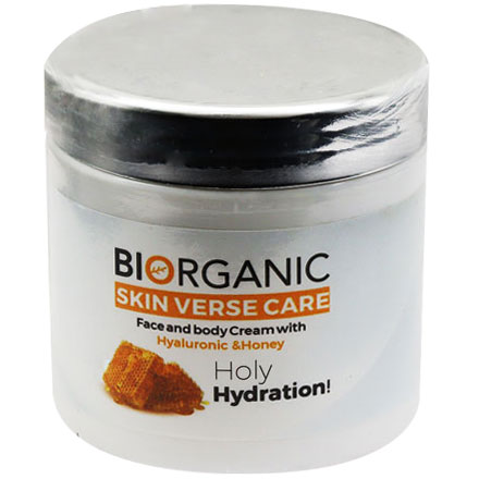 Biorganic Hyaluronic Acid and Honey Face and Body Cream 250ml image number 0