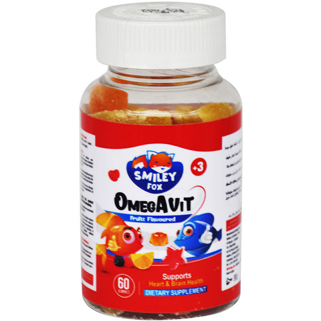 Smiley Fox Omega Vit Fruits Flavor 60 Gummy image number 0
