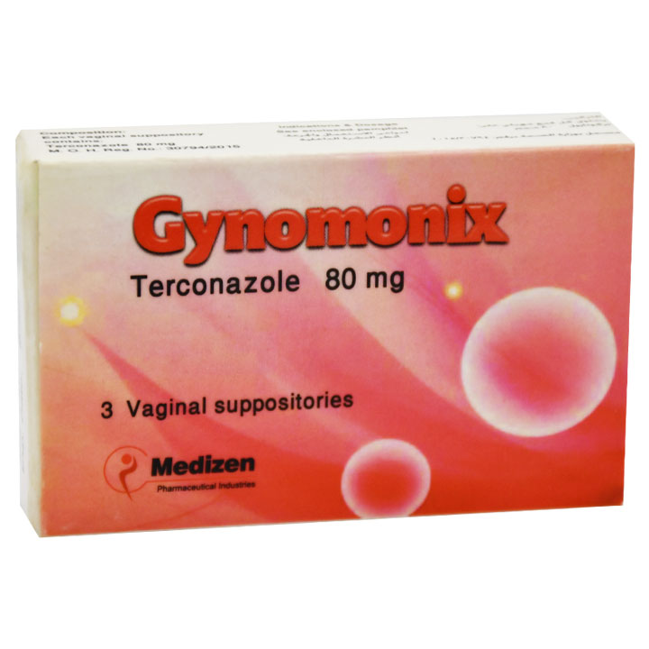 Gynomonix 80mg 3 Vaginal Supppositories image number 0