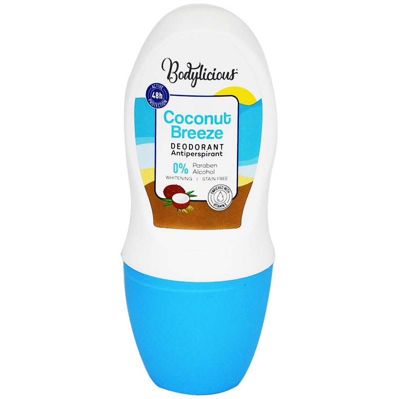 Bodylicious Coconut Breeze Deodorant Roll On For Women 50ml image number 0