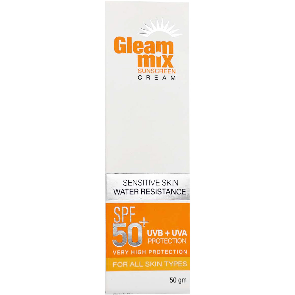 Gleam Mix Sunscreen SPF(50+) Cream 50 gm image number 0