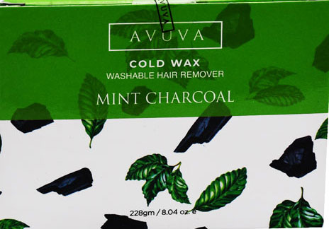Avuva Mint Charcoal Hair Remover Cold Wax228gm image number 0