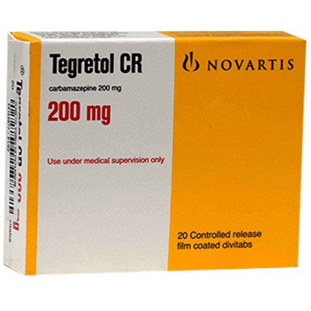 Tegretol 200mg Cr 20 Tablets image number 0