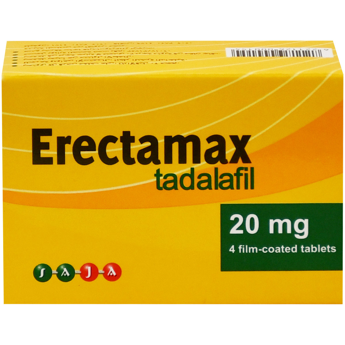 Erectamax 20 mg 4 Film Coated Tablets image number 0