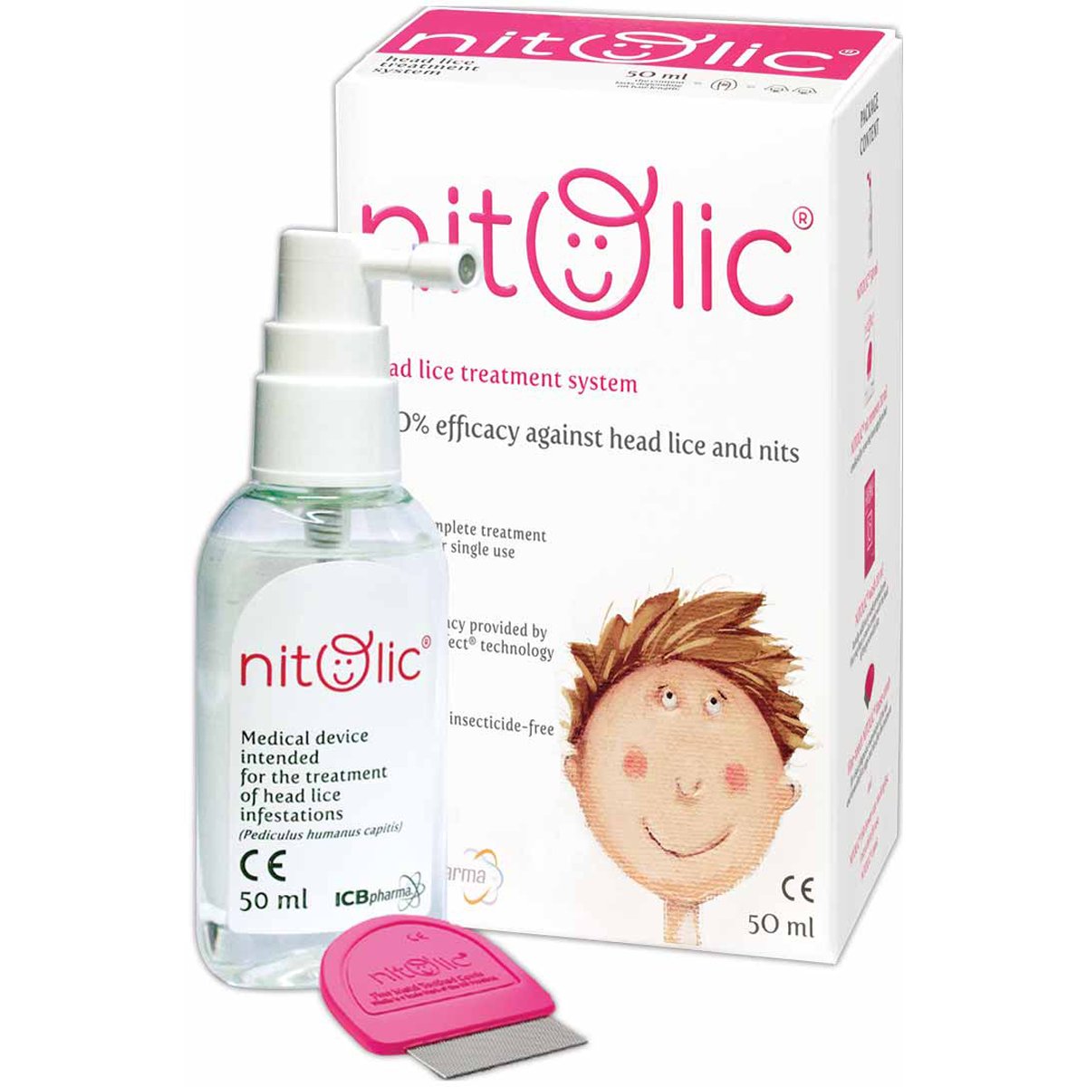 Nitolic Head Lice Treatment System 50ml image number 0