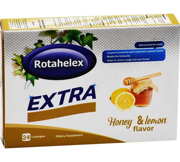 Rotahelex Extra Honey and Lemon 24 Lozenges image number 0