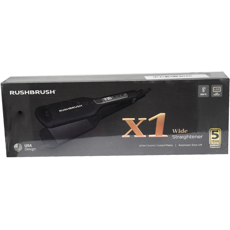 Rush Brush Black X1 Wide Straightener image number 0