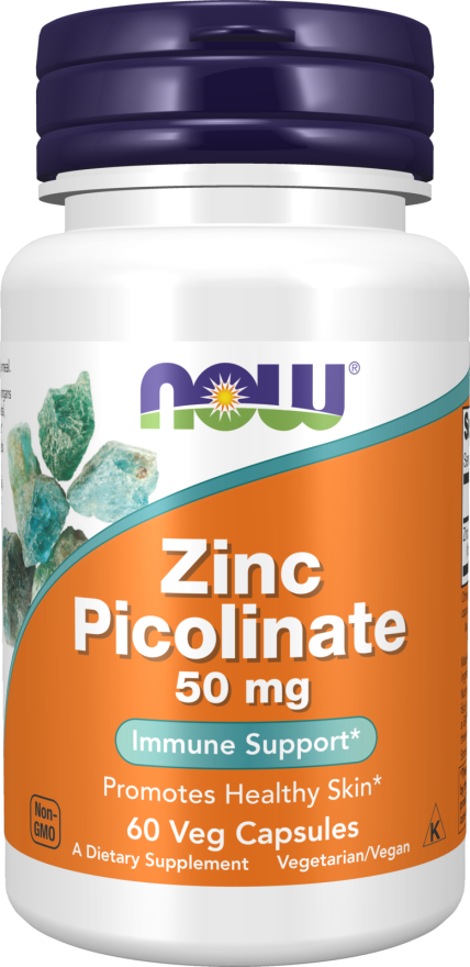 Now Zinc Picolinate 50mg 60 Capsules image number 0