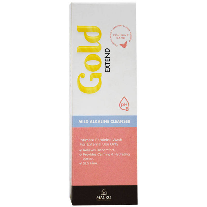 Gold Extend Mild Alkaline Cleasnser Intimate Feminine Wash 120ml image number 0