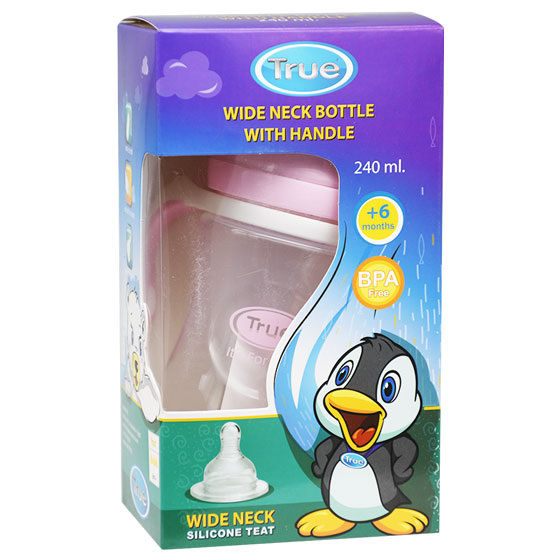 True Wide Neck Feeding Bottle (+6 Month) 180ml/2022115 image number 0