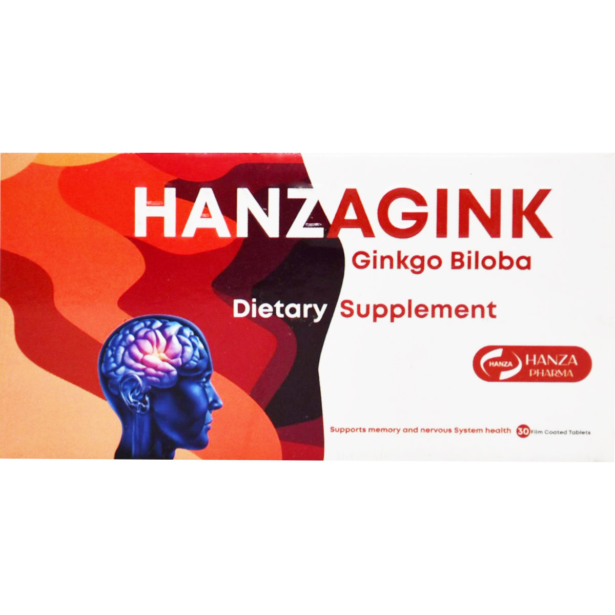 Hanzagink 30 Film Coated Tablets image number 0