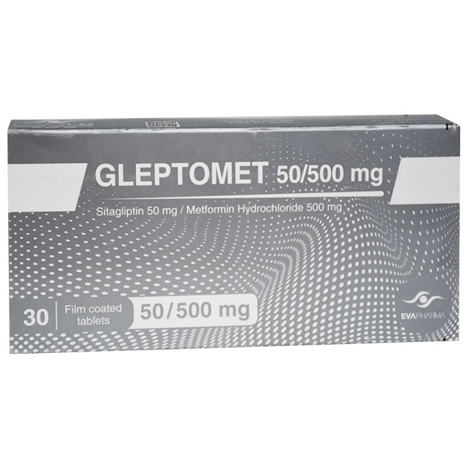 Gleptomet 50/500mg 30 Film Coated Tablet image number 0