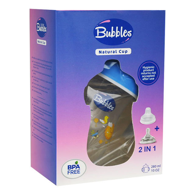 Bubbles Natural Cup 2 in 1 With Hand 280ml image number 0