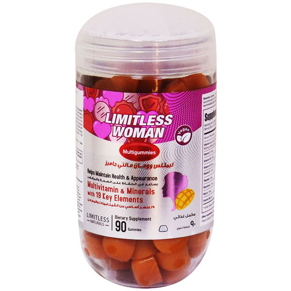 Limitless Woman Multivitamin (Mango Flavor) 90 Gummies image number 0