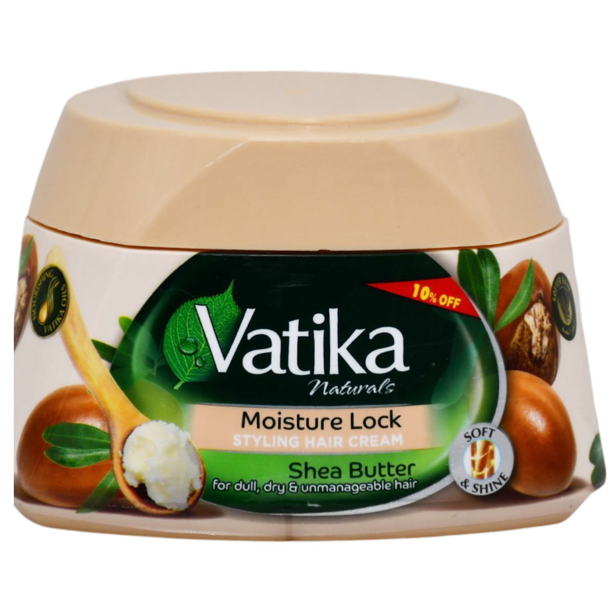 Vatika Moisture Lock Shea Butter Styling Hair Cream 190ml (Offer Pack) image number 0