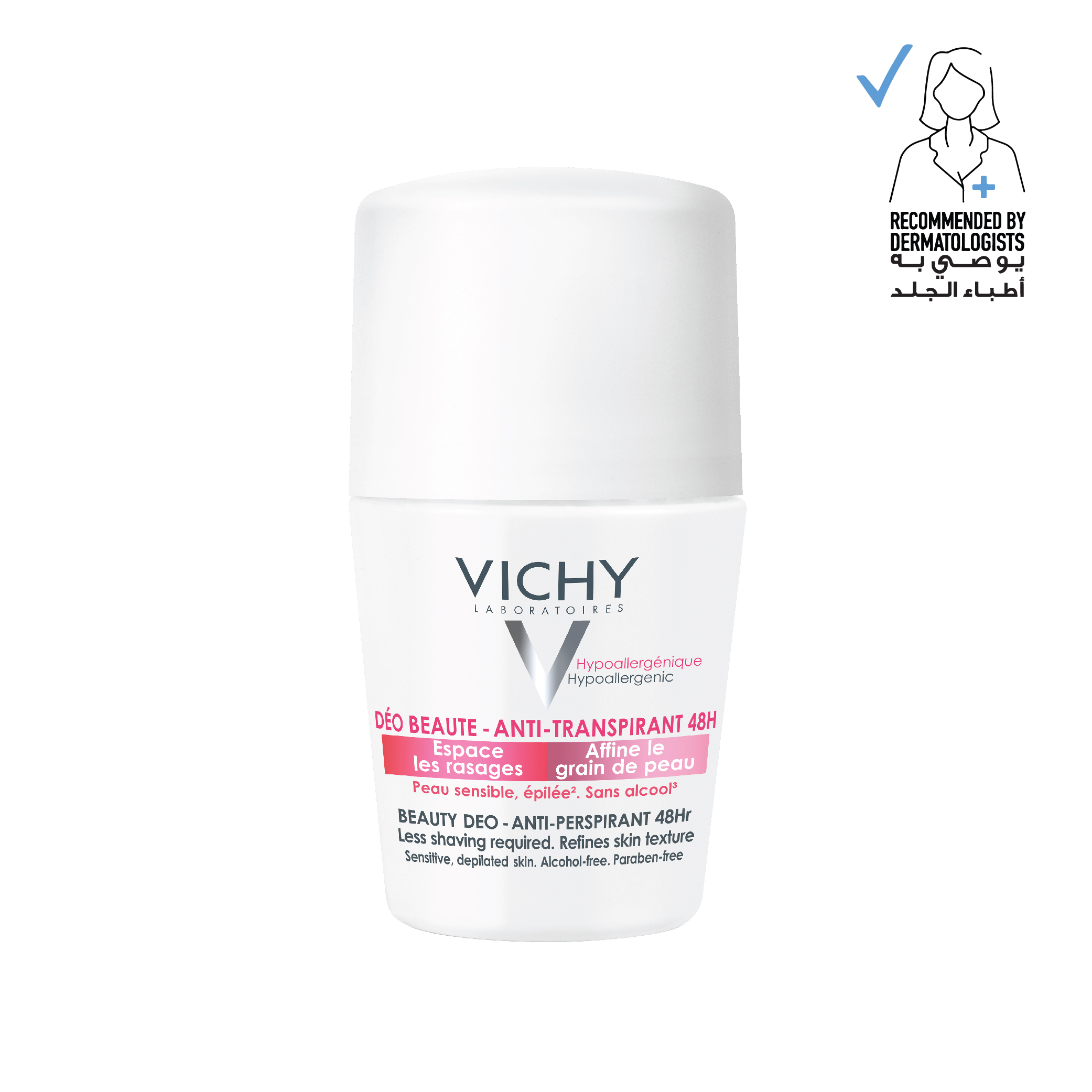 Vichy Beauty Deo 48 Hours Sensitive Skin Roll On For Women 50ml image number 0