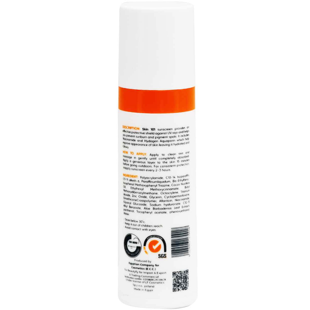 Skin 101 Sunscreen Spf (50) Cream Gel 50 ml image number 1
