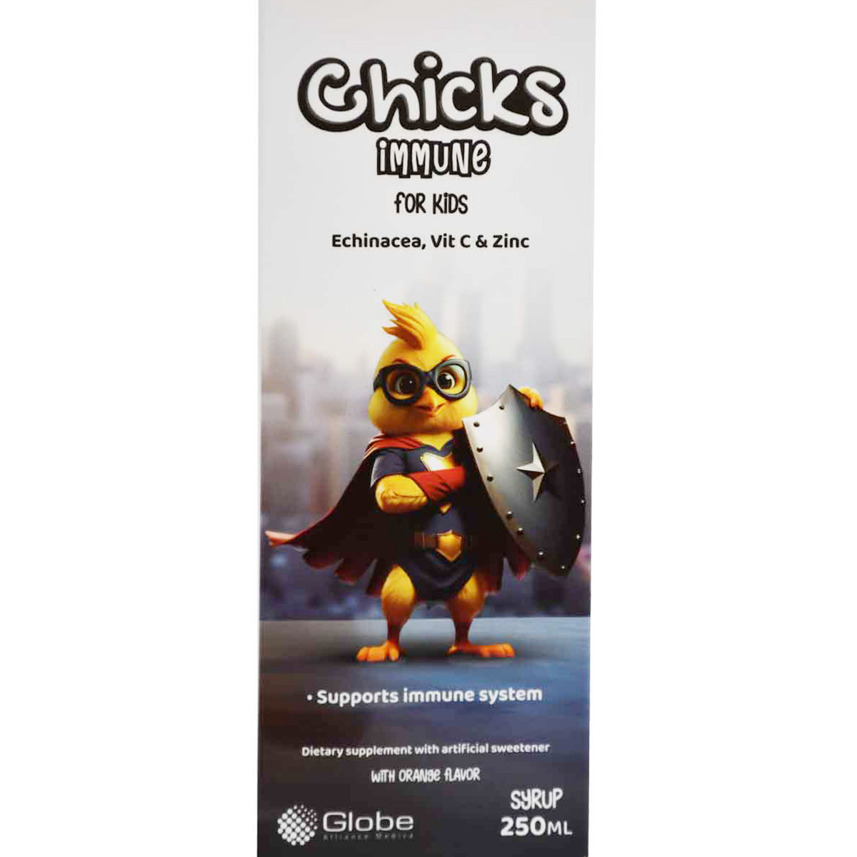 Chicks Immune For Kids Orange Syrup 250 ml image number 0
