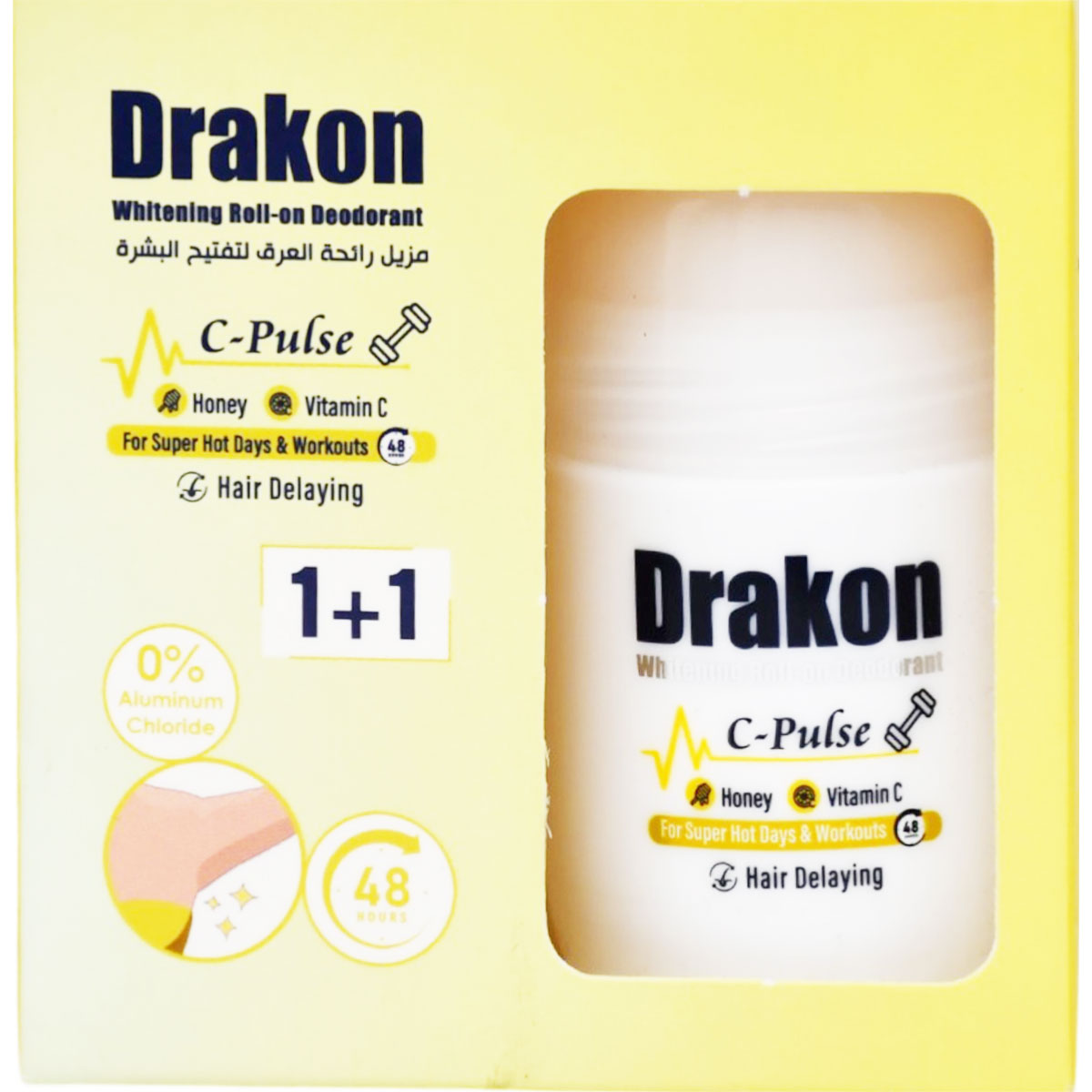 Drakon C Pulse Whitening Deodorant Roll On for Women 2 x 50ml (Offer Pack) image number 0