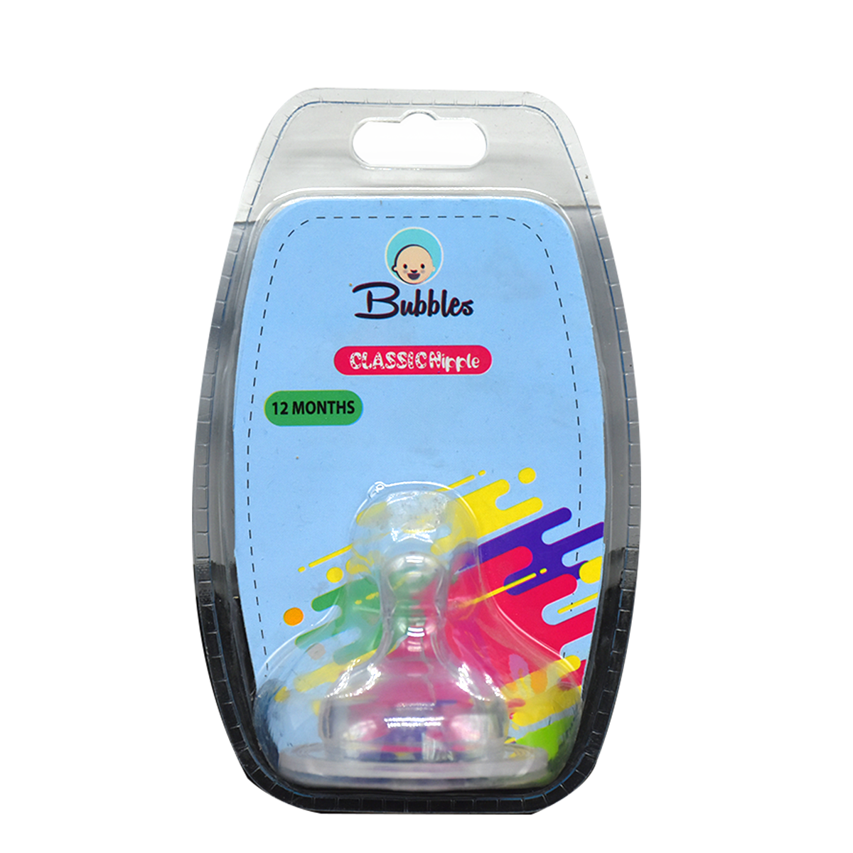 Bubbles Classic Nipple Silicone (12Months +) M image number 0