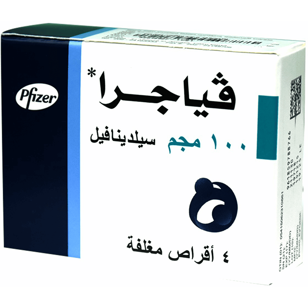 Viagra 100mg 4 Film Coated Tablets image number 0