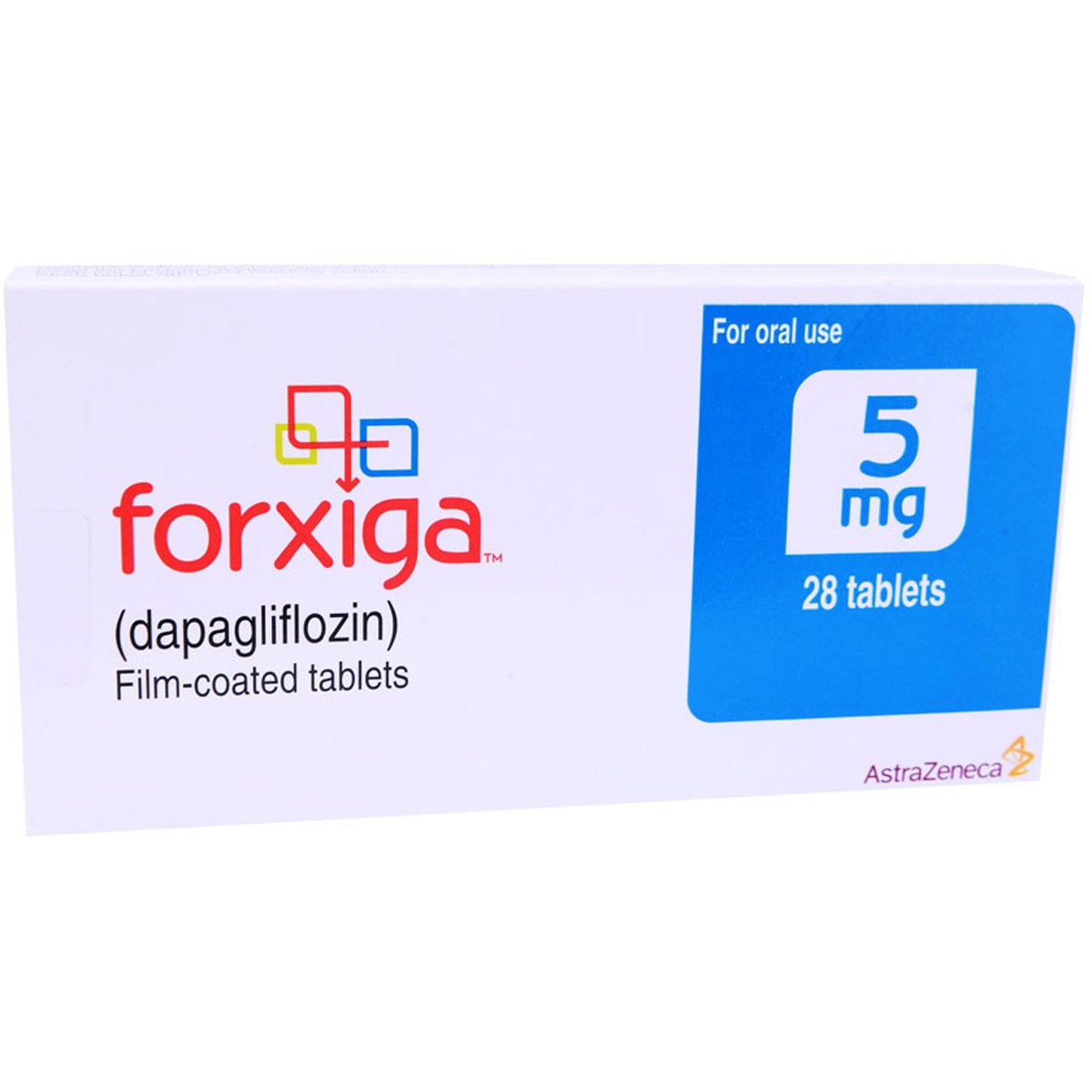 Forxiga 5mg 28 Film Coated Tablets image number 0