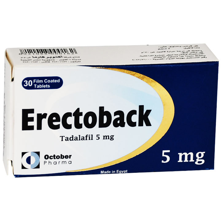 Erectoback 5mg 30 Film Coated Tablets image number 0