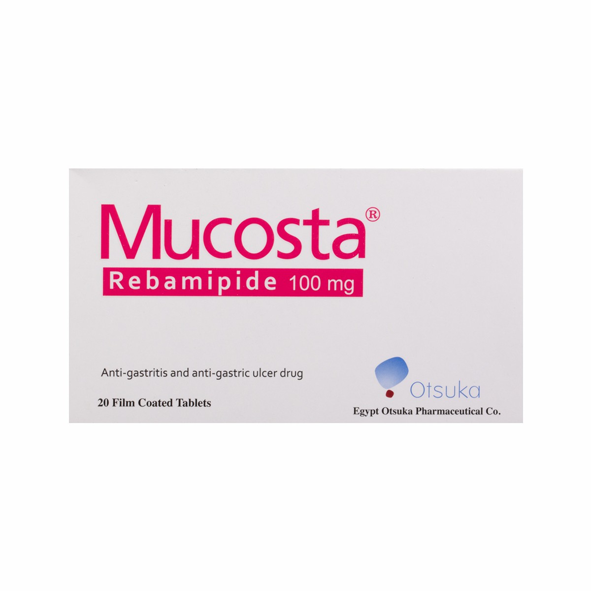 Mucosta 100mg 20 Tablets image number 0