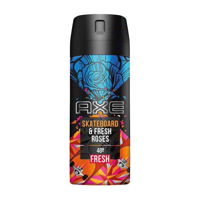 Axe Skateboard&Fresh Roses 48 Hours Deodorant Spray 150ml image number 0