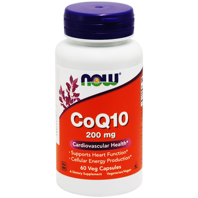 Now Coenzyme Q10 200mg 60 Capsules image number 0