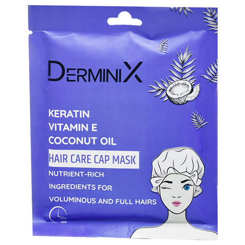 Derminix Keratin and Coconut Oil Hair Cap Mask image number 0