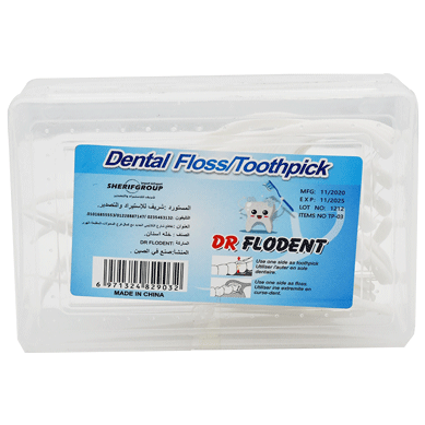 Dr Flodent Dental Floss Toothpick 25 Pieces /Tp-03 image number 0