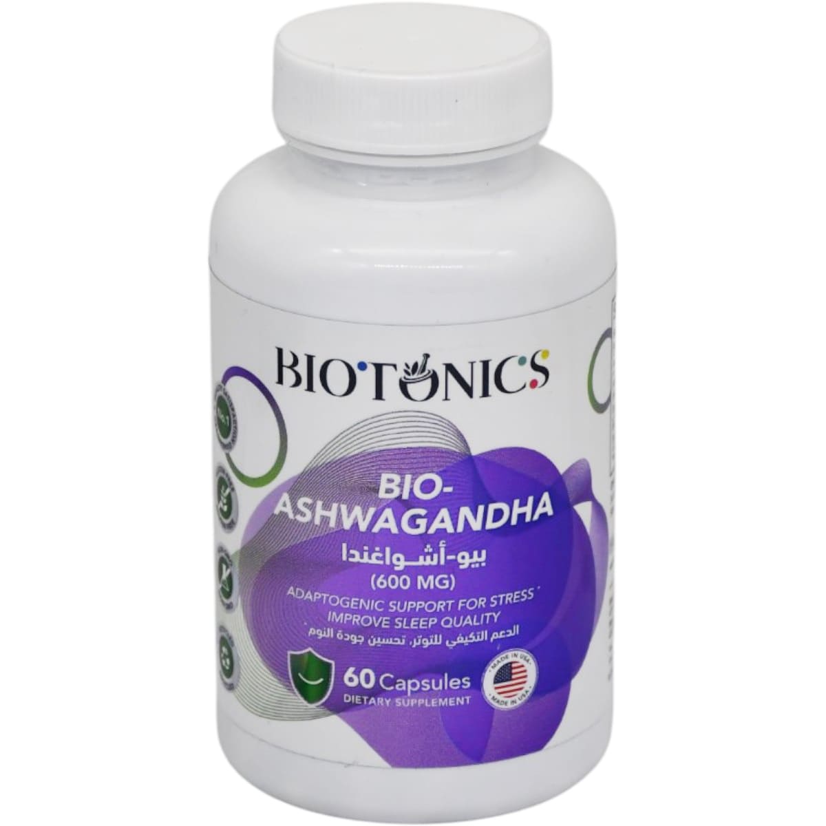 Biotonics Bio Ashwagandha 600 Mg 60 Capsules image number 0