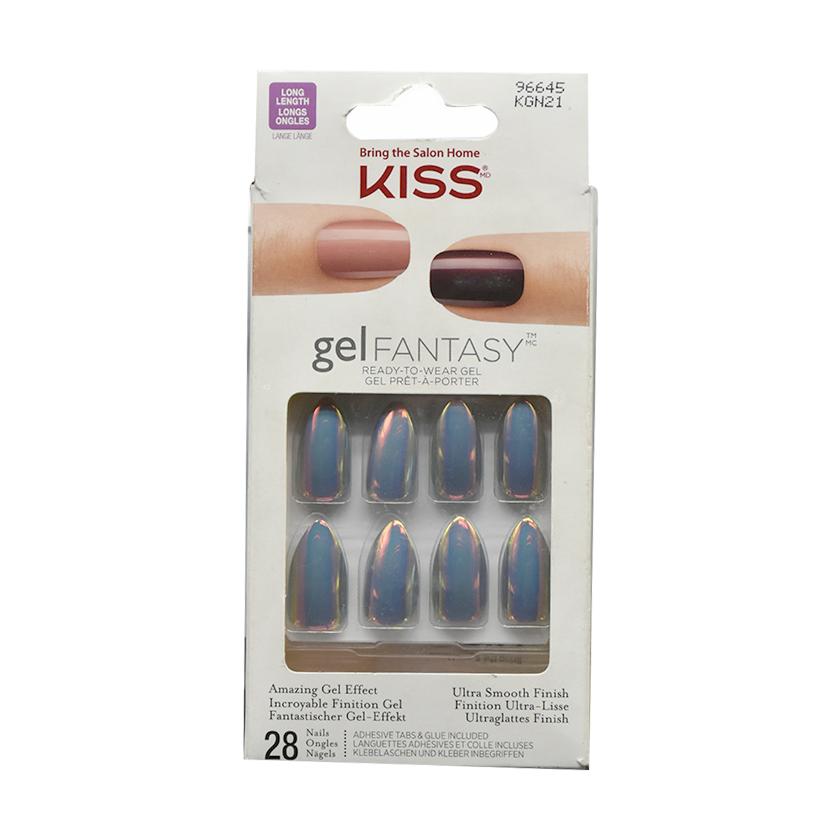 Kiss Gel Fantasy Nails 28pcs/kgn21 image number 0