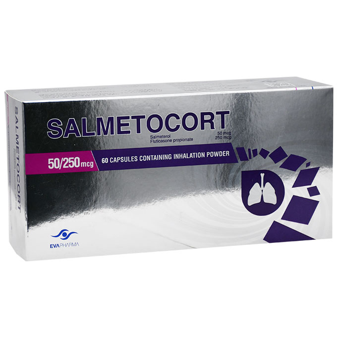 Salmetocort 50/250mcg 60 Capsule + 1 Inhaler image number 0