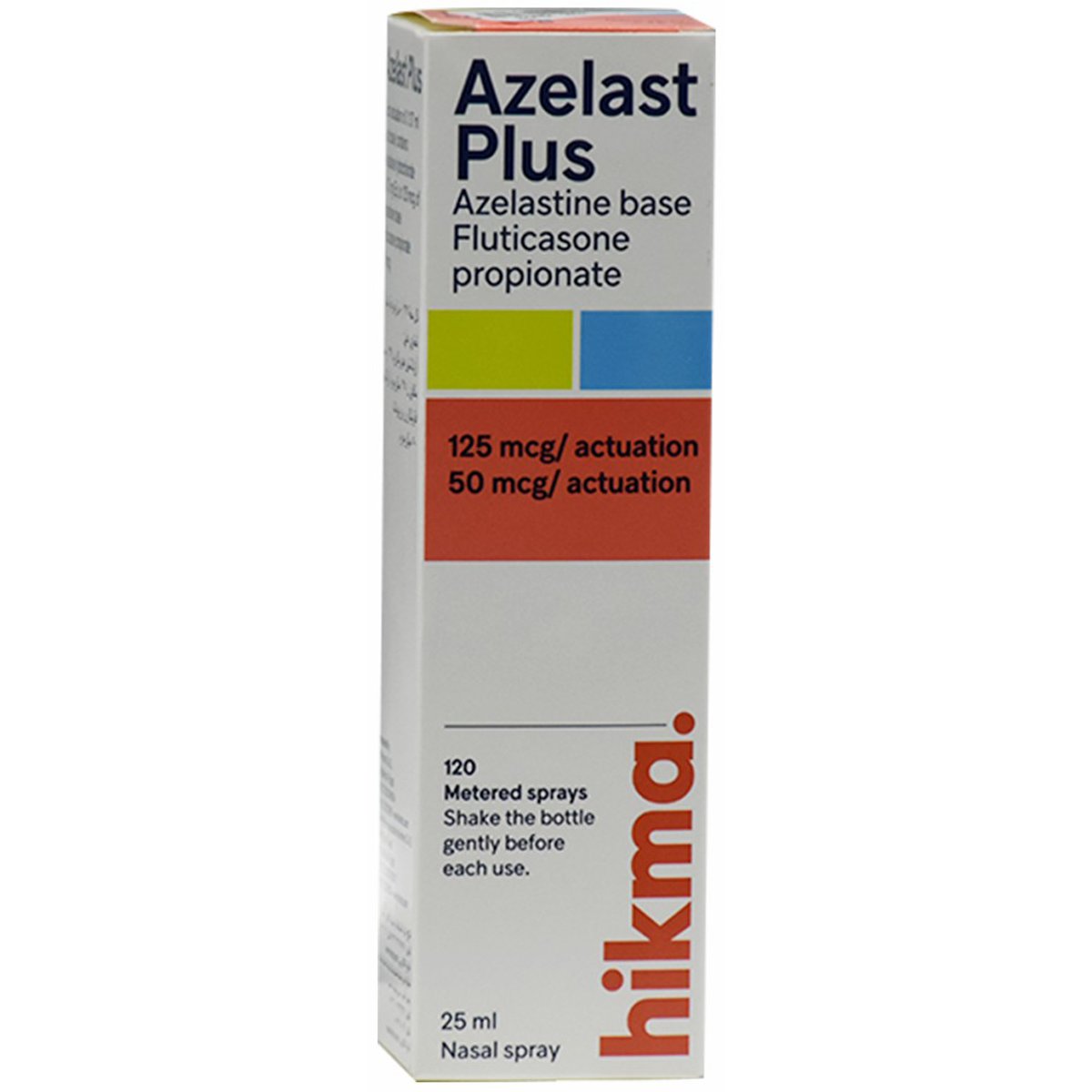 Azelast Plus(125/50)mcg Nasal Spray 120 Dose image number 0