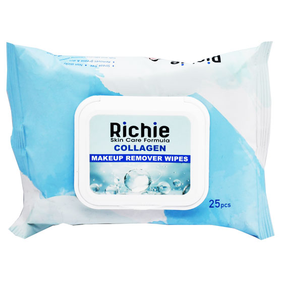 Richie Collagen Makeup Remover Wipes 25 Pieces image number 0