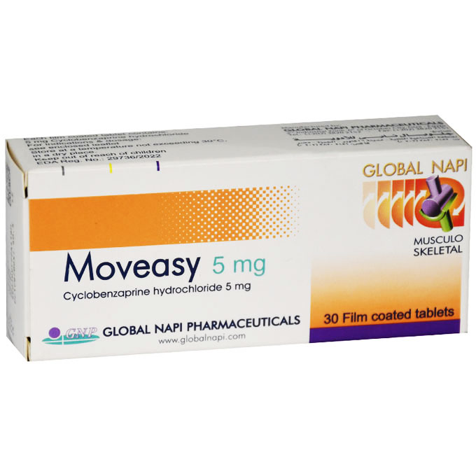 Moveasy 5mg 30 Film Coated Tablets image number 0
