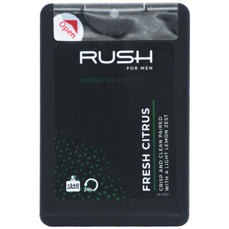 Rush Fresh Citrus Eau De Toilette For Men 16ml image number 0