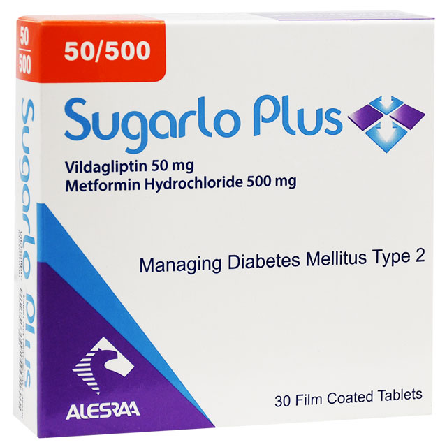 Sugarlo Plus 50mg/500mg 30 Film Coated Tablet image number 0