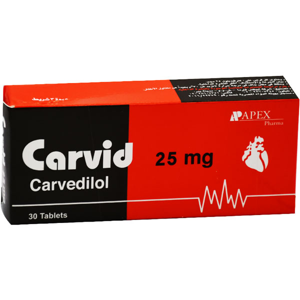 Carvid 25mg 30 Tablets image number 0