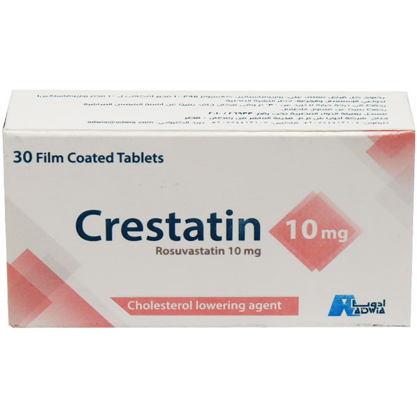 Crestatin 10mg 30 Film Coated Tablets image number 0