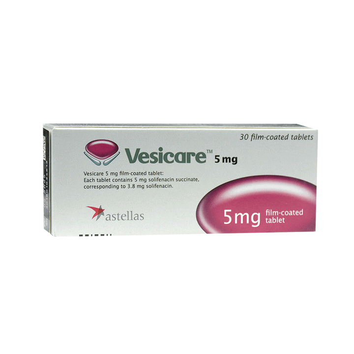 Vesicare 5mg 30 Tablets image number 0