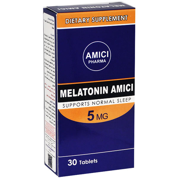 Melatonin Amici 5mg 30 Tablets image number 0