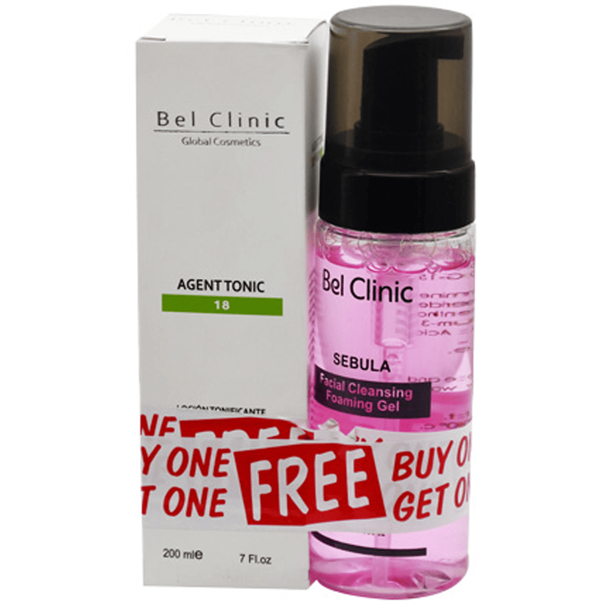 Belclinic (Agent Tonic 200ml + Sebula Foam Gel 150ml) (Offer Pack) image number 0