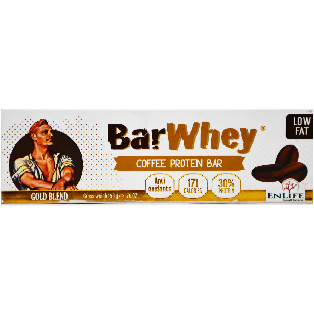 Bar Whey Gold Blend Coffee Protein Bar 50gm image number 0