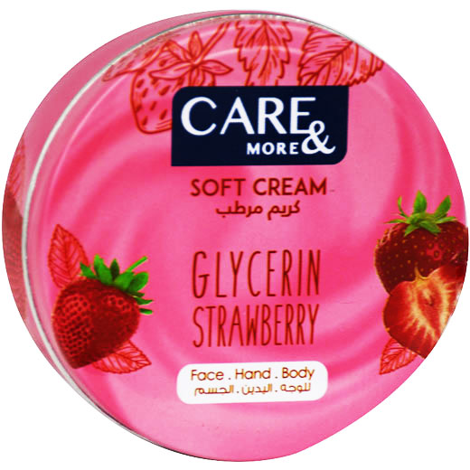 Care & More Glycerin Strawberry Soft Cream 125ml image number 0