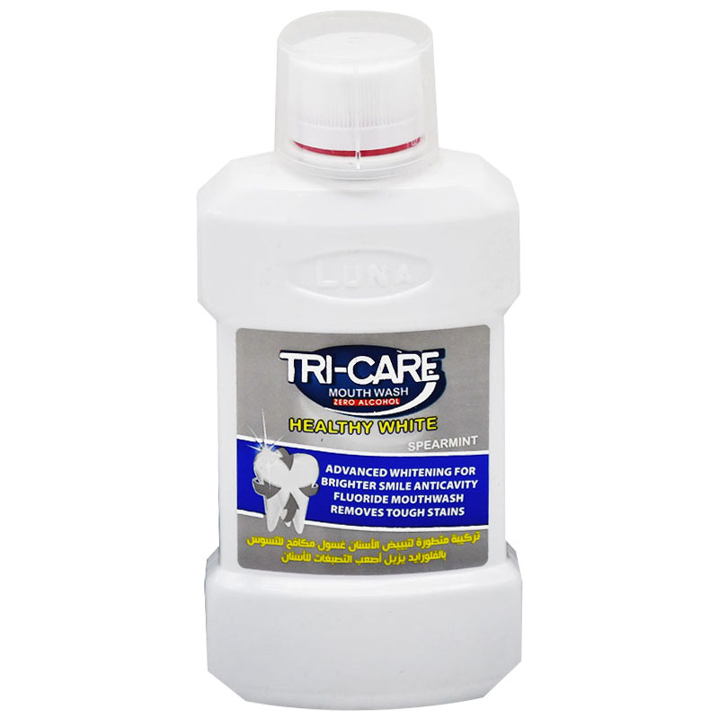 Luna Tri Care Mouthwash Healthy White 250ml image number 0