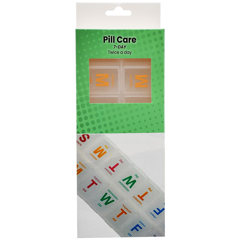 Pill Care 7 Day 2 Doses (Am/Pm) (Transparent Bar)/205 image number 0